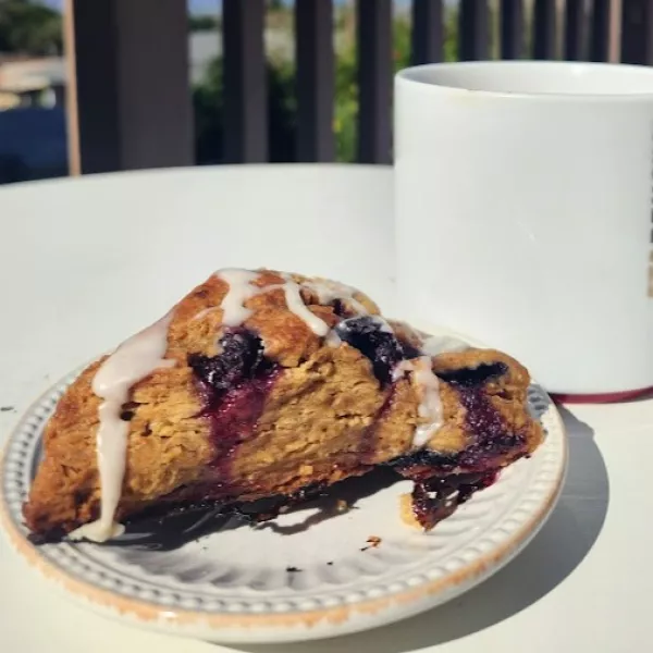 Lemon Blueberry Sourdough Scone