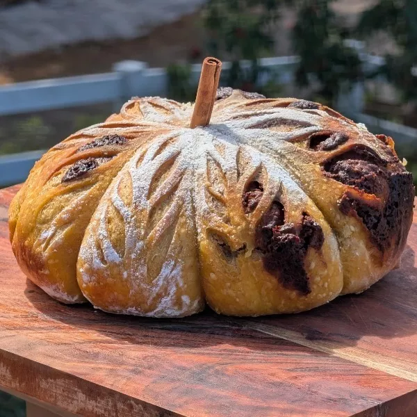 Pumpkin Spice Cinnamon Swirl Sourdough
