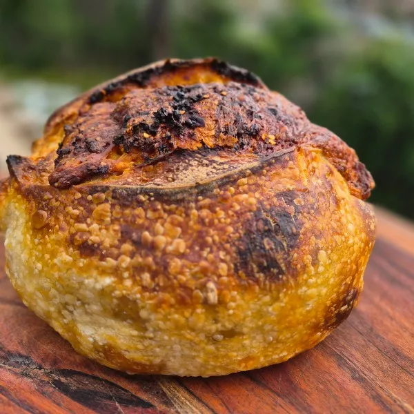 Sourdough Onion Crisp Chili Oil and Cheese  thumbnail 2